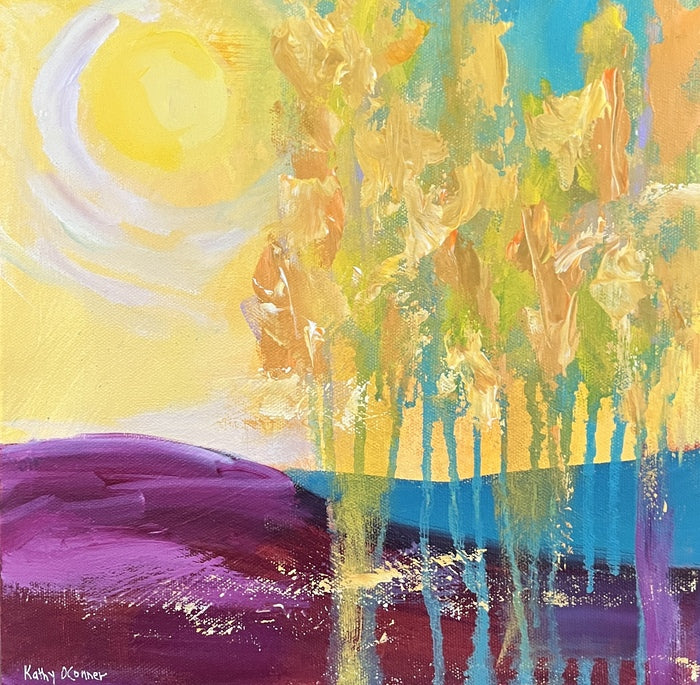 “First Aspens” by Kathy OConner
