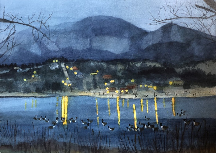 “Night Life on Viele Lake” by Jane Elvins