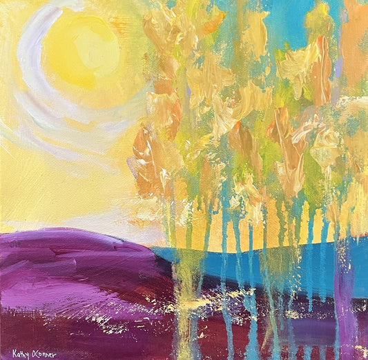 “First Aspens” by Kathy OConner