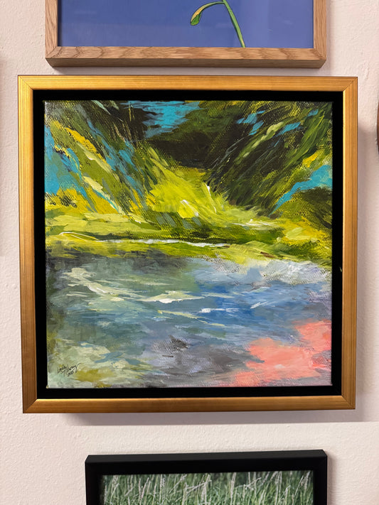 “Liquid Blue Botanical” by Linda Holway-Morganfield