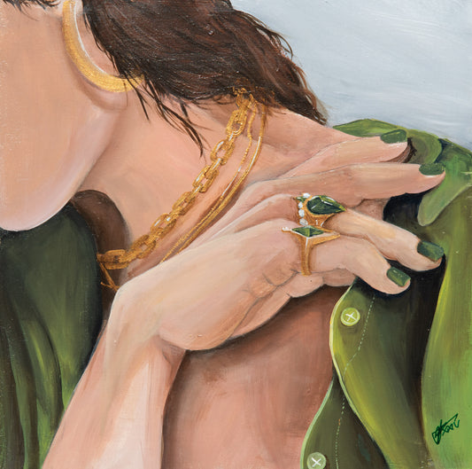 “Gold Girl V” by Hannah Male