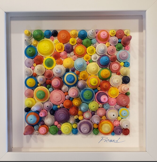 “Rainbow Cones” by Kay Picard